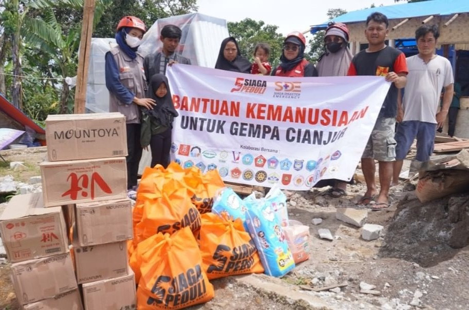 Siaga Peduli Kembali Kirimkan Bantuan Logistik Untuk Penyintas Gempa di Pasir Angin. Gasol dan Limbang Sari, Cianjur