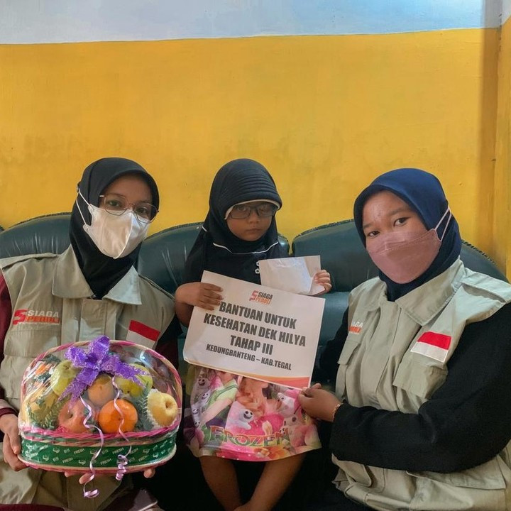 Siaga Peduli Salurkan Bantuan Kesehatan Untuk Adik Hilya Penderita Tumor Mata