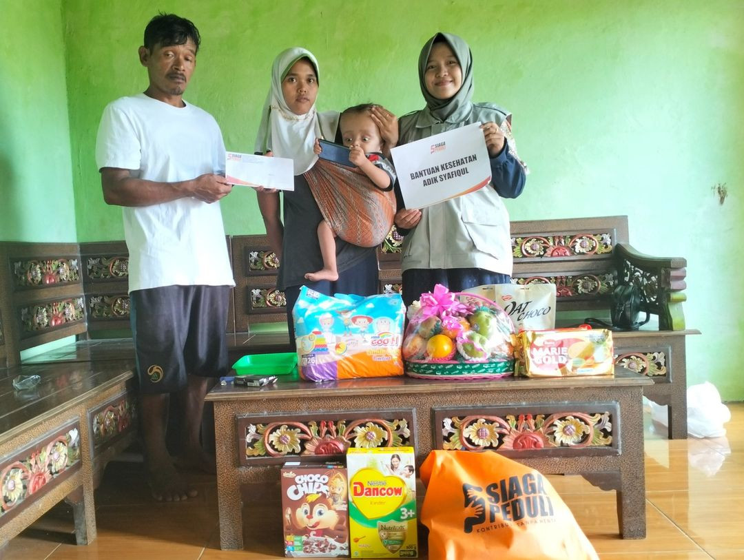 Siaga Peduli Kembali Kirimkan Bantuan Kesehatan Untuk Adik Syafiqul Sakit Hydrosephalus