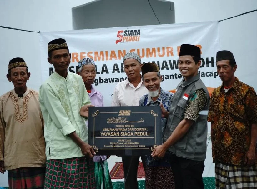 Alhamdulilah Hari Pertama Ramadhan Siaga Peduli Melakukan Peresmian dan Tasyakuran Sumur Bor Mushola Al Munawarah, Cilacap