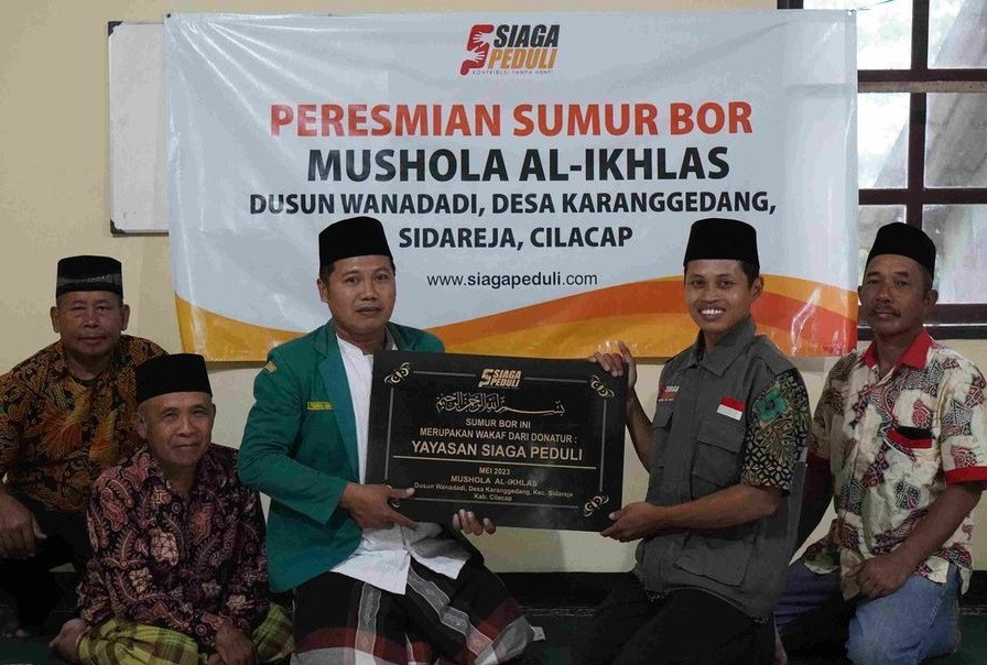 Peresmian dan Serah Terima Pembangunan Sumur Bor Masjid Al-Ikhlas, Desa Karanggedang, Cilacap