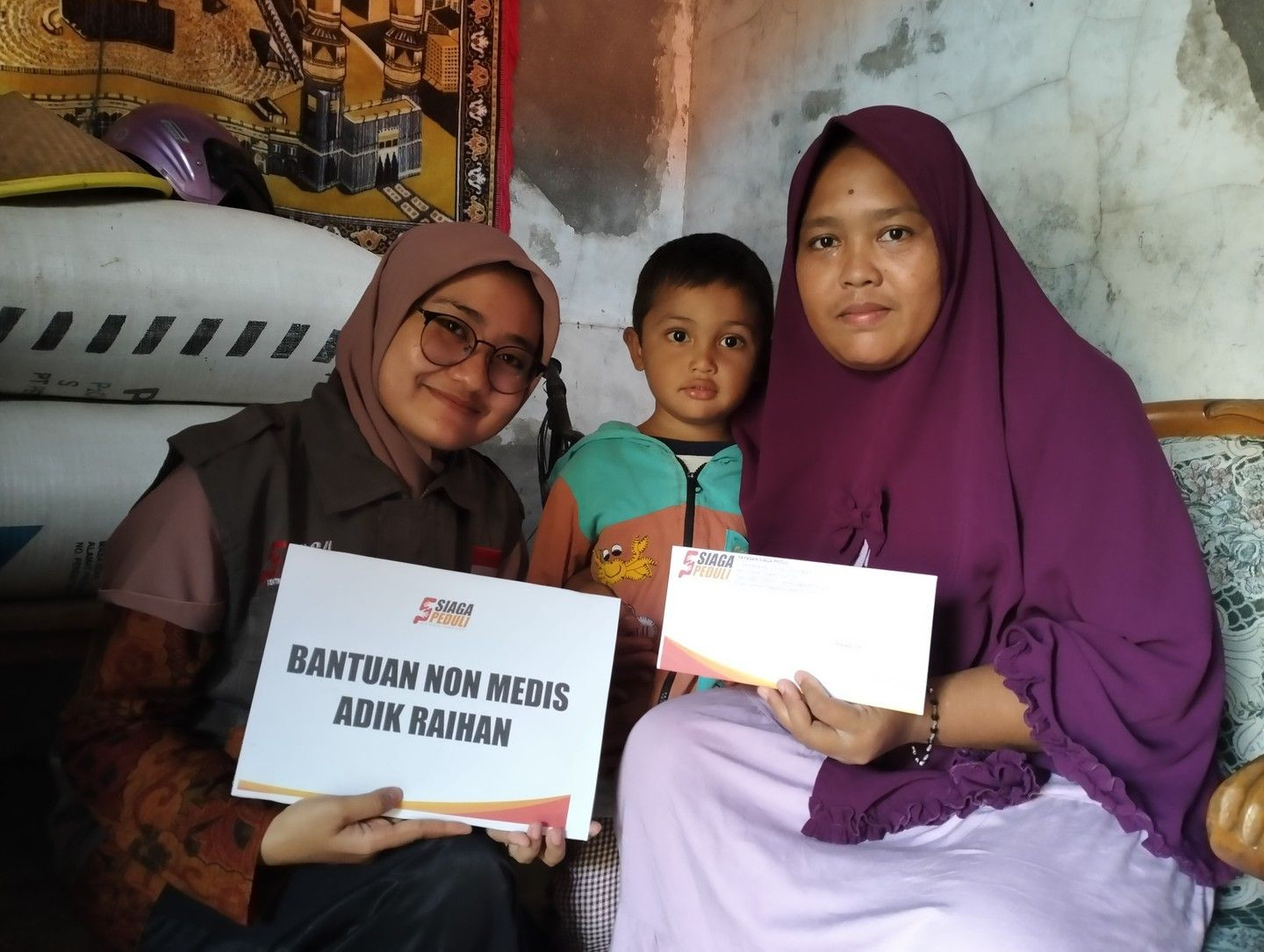 Siaga Peduli Salurkan Bantuan Non Medis Untuk Adik Raihan