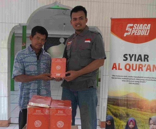 Siaga Peduli Salurkan Program Syiar Al Quran Untuk Masjid Baiturrahman, Cilacap