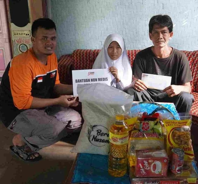 Siaga Peduli Salurkan Bantuan Untuk Adik Septi