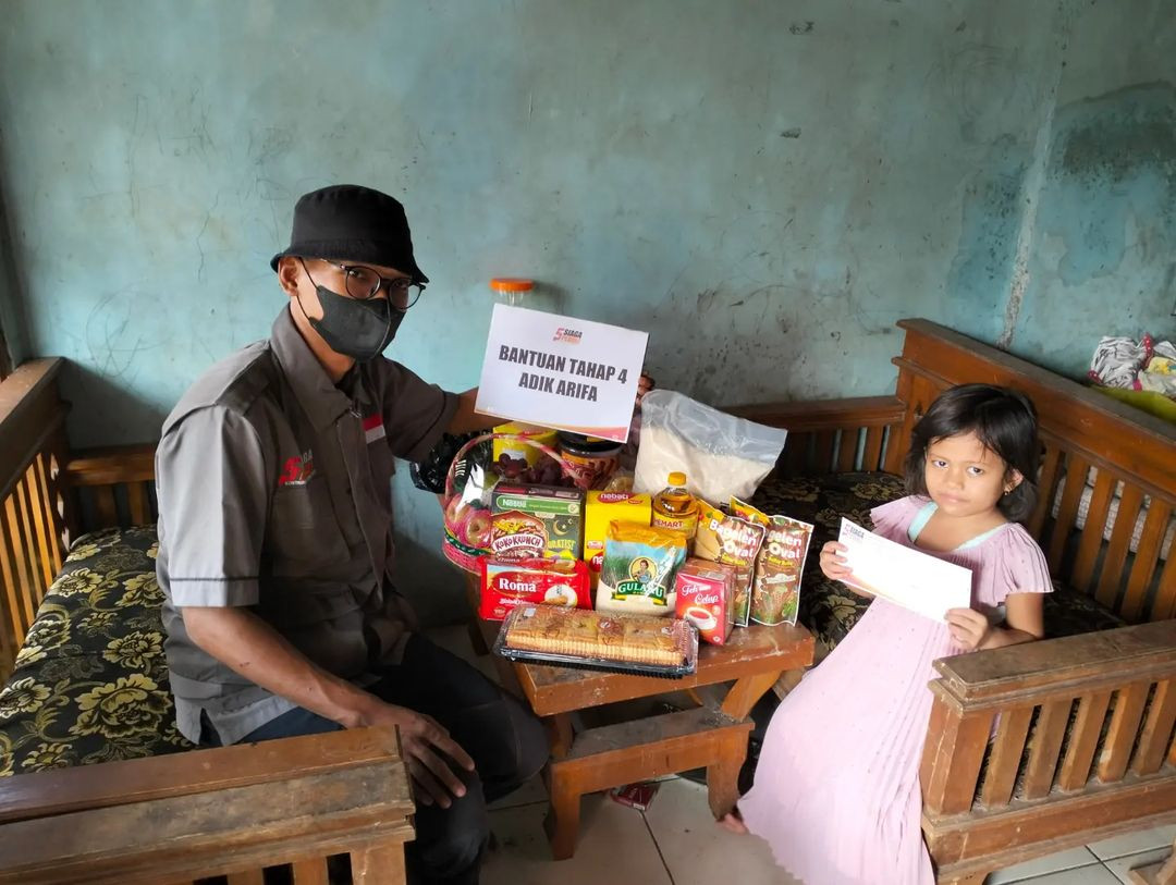 Siaga Peduli Kembali Salurkan Bantuan Tahap 4 Untuk Adik Arifah
