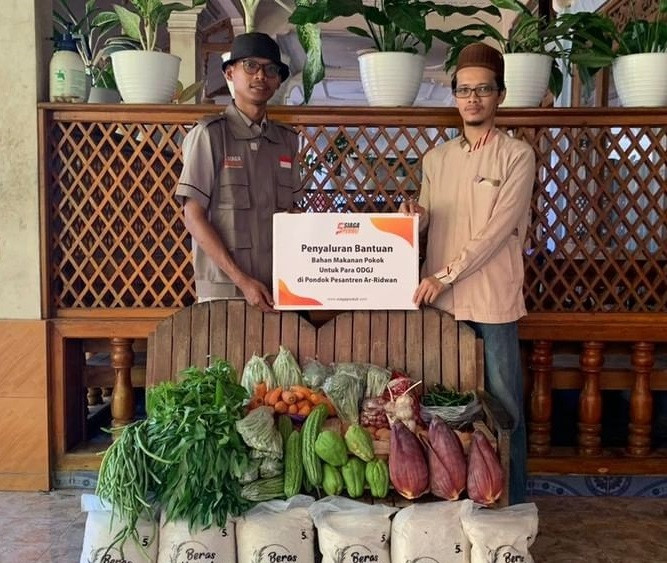 Tim Relawan Siaga Peduli Kirimkan Bantuan Bahan Makanan Pokok Untuk Para ODGJ di Pondok Pesantren Ar-Ridwan