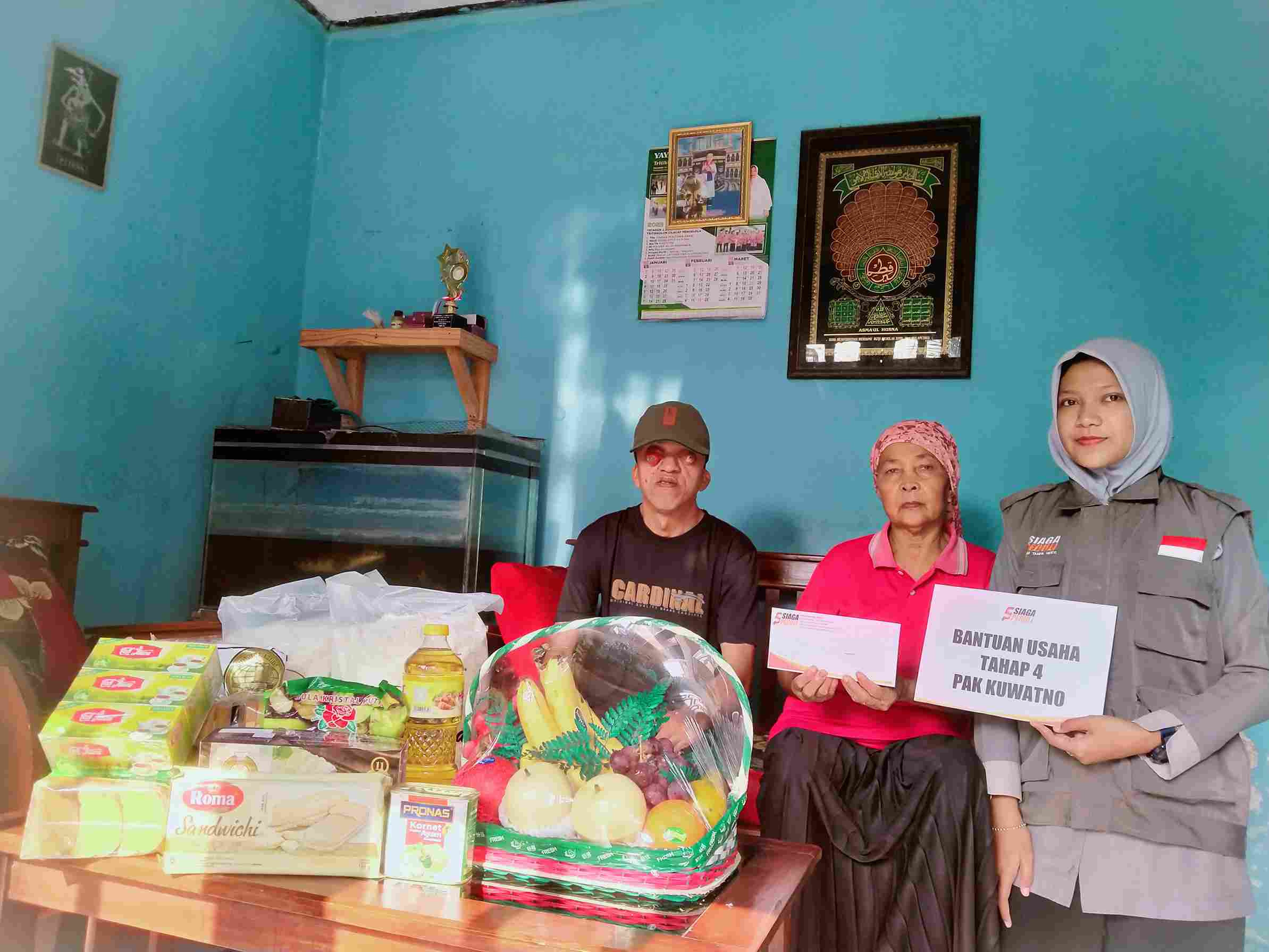 Siaga Peduli Kirimkan Bantuan Untuk Pak Kuwatno