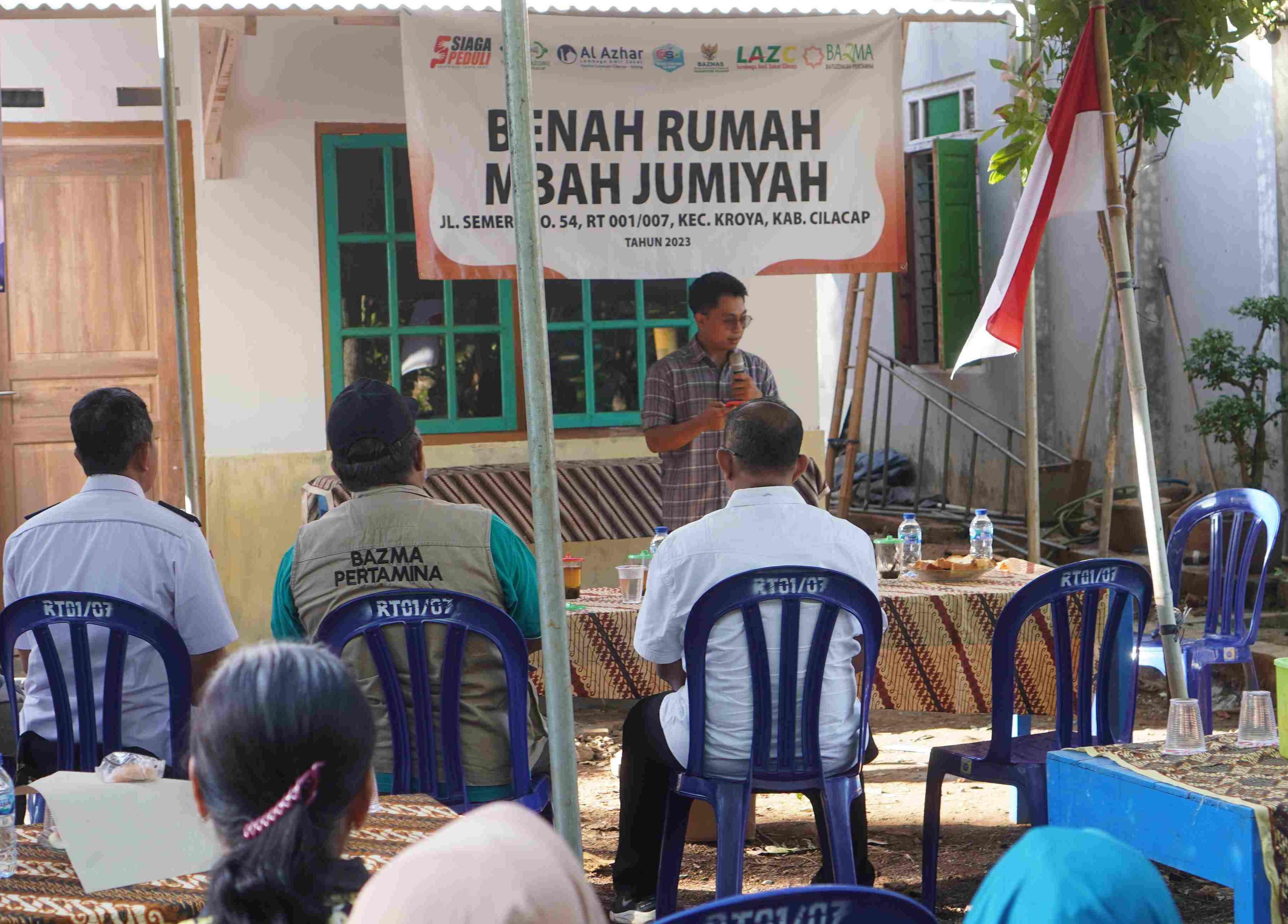 Peresmian dan Serah Terima Benah Rumah Ibu Jumiyah, Kroya, Cilacap