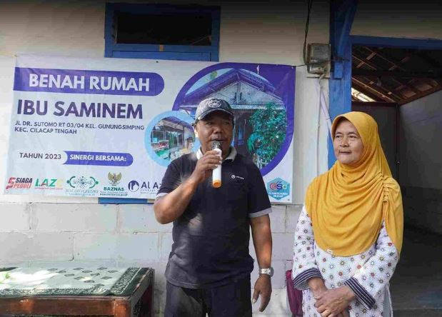 Siaga Peduli Resmikan Benar Rumah Bu Saminem, Kec. Cilacap Tengah