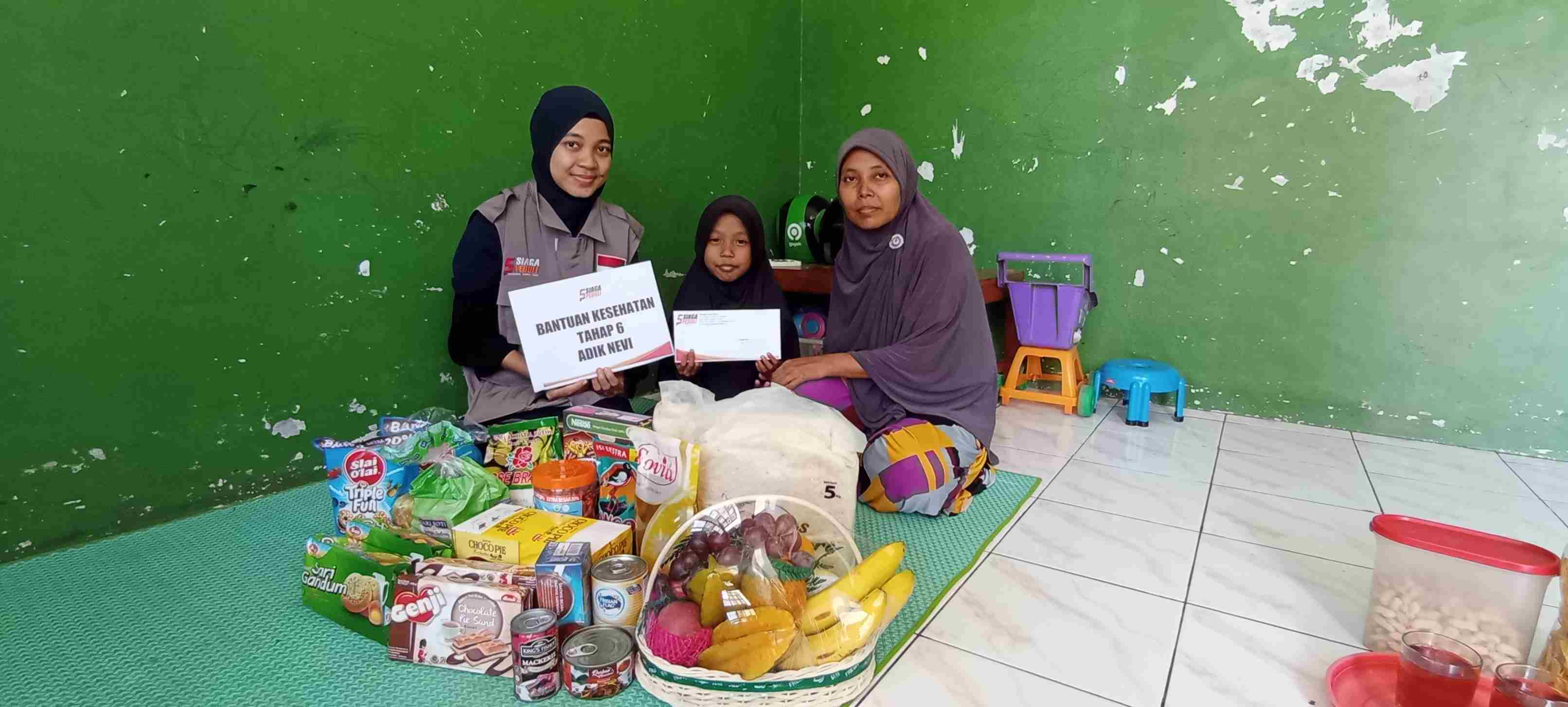 Siaga Peduli Salurkan Bantuan Kesehatan Tahap ke-6 Untuk Adik Nevi