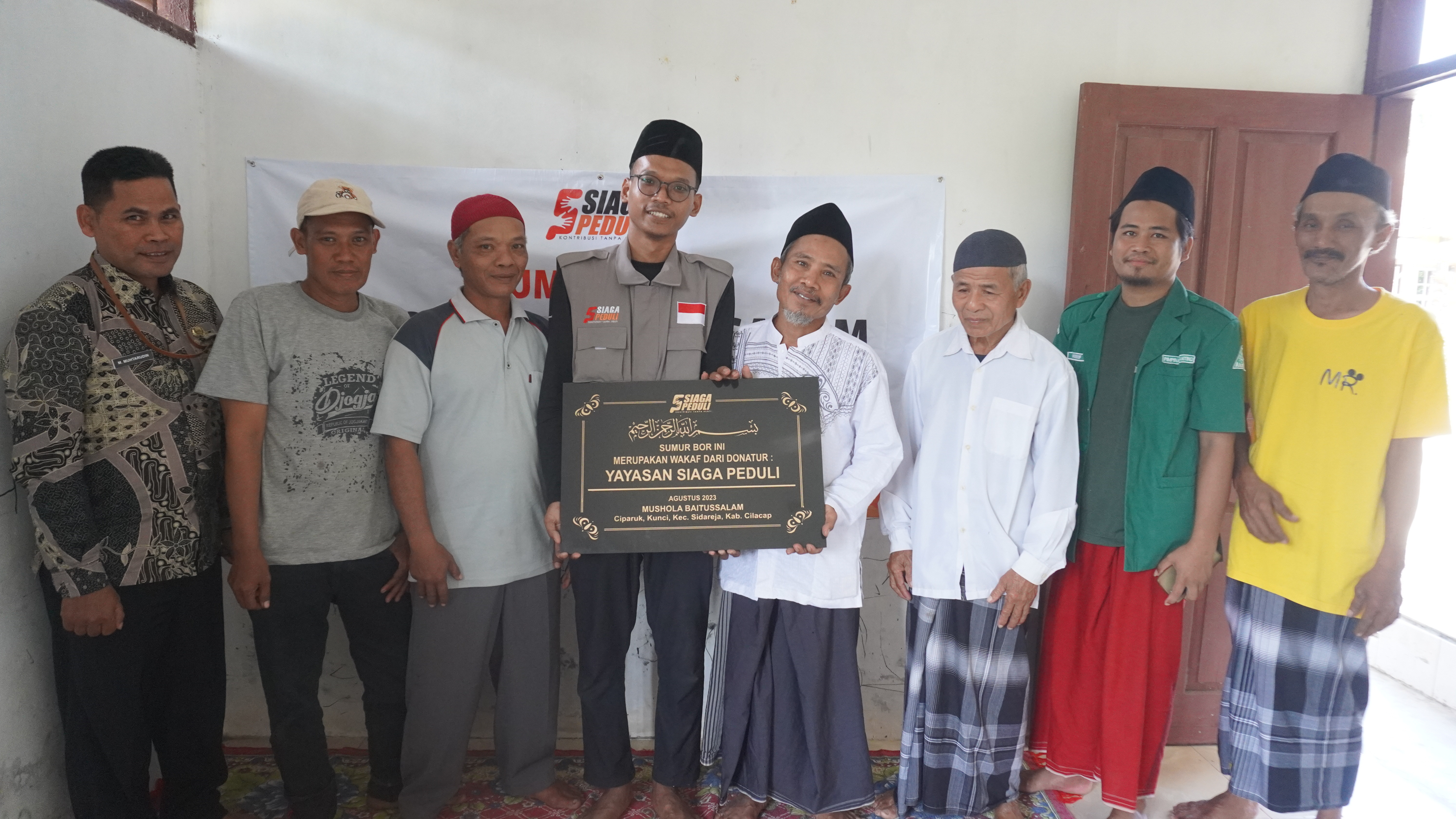 Peresmian dan Serah Terima Pembangunan Sumur Bor Mushola Baitussalam, Pandanarum, Kec Sidareja, Kab Cilacap