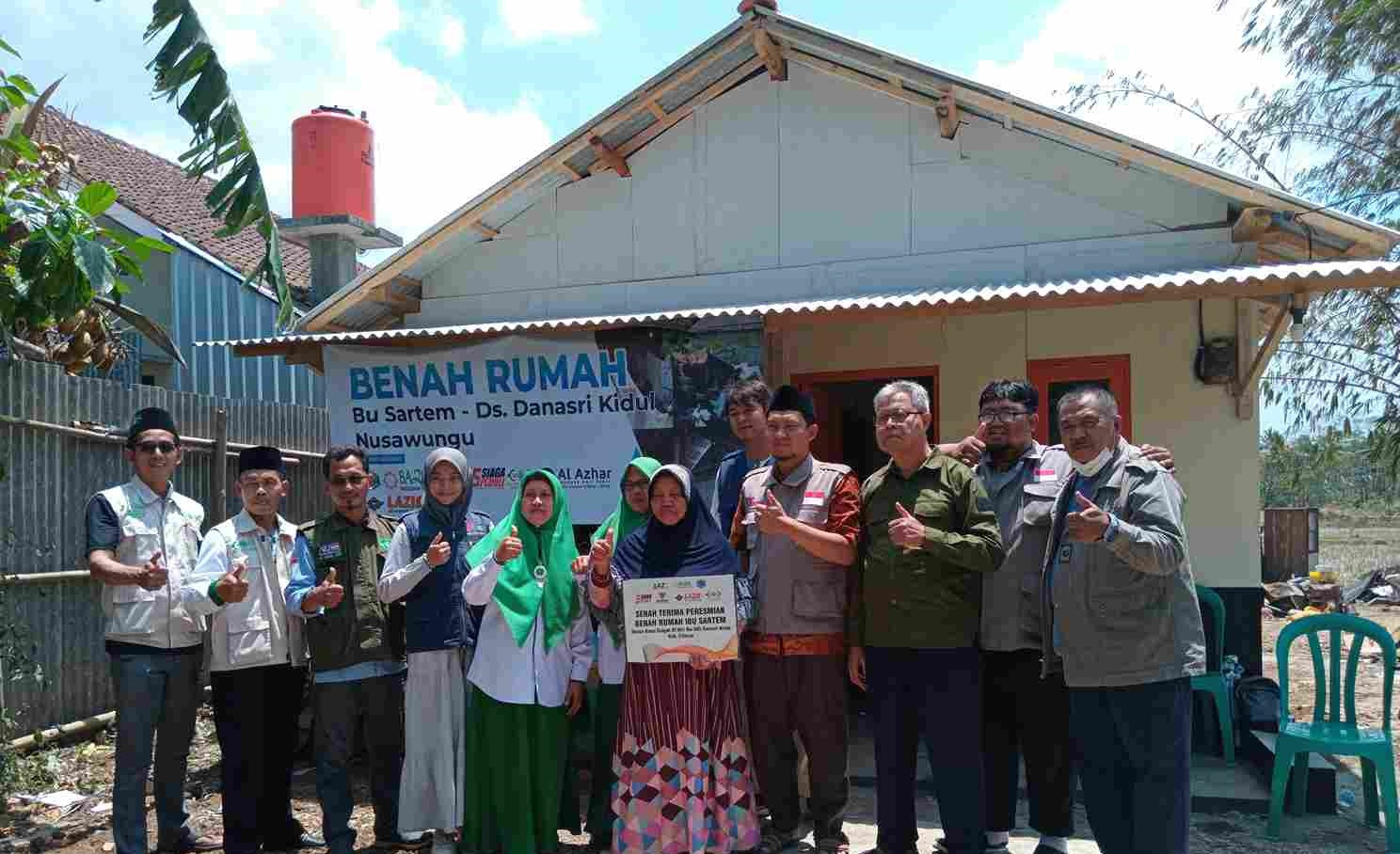 Peresmian dan Serah Terima Benah Rumah Bu Sartem Ds. Danasri Kidul Nusawungu, Cilacap