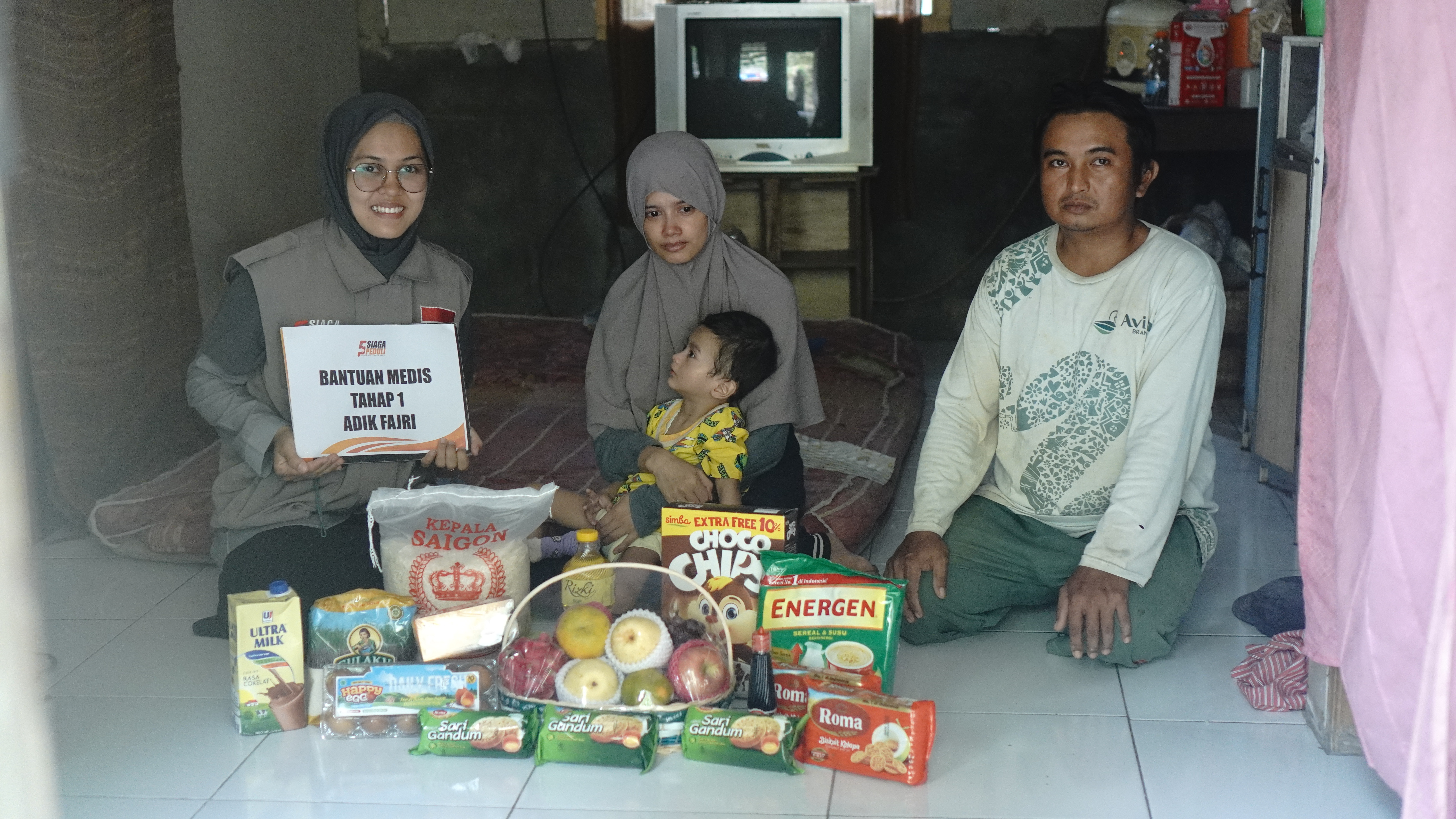 Siaga Peduli salurkan bantuan medis untuk Adik Fajri pengidap kelumpuhan otak.