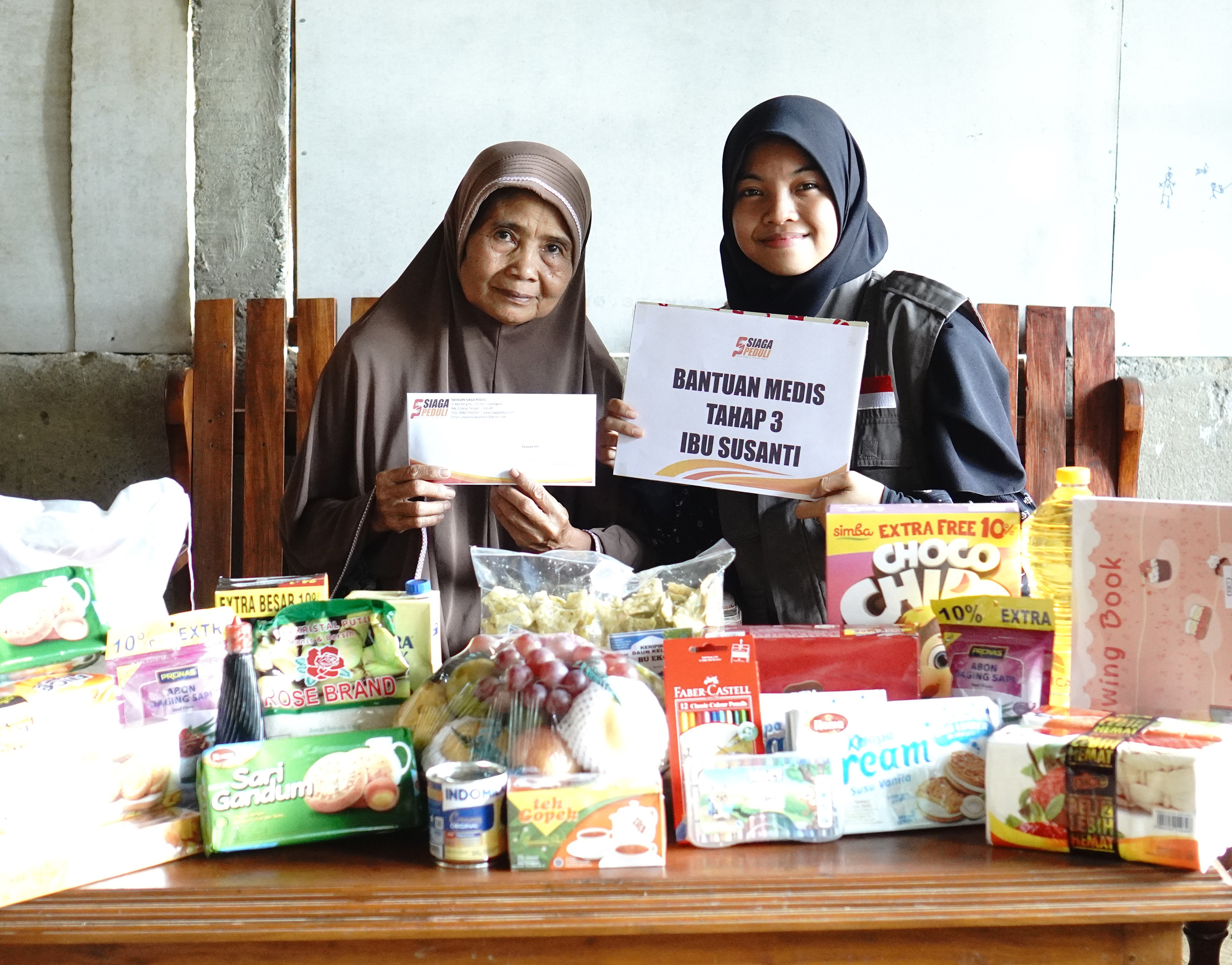 Siaga Peduli Kembali Menjenguk Sekaligus Menyalurkan Bantuan Medis Tahap Ketiga untuk Ibu Susanti